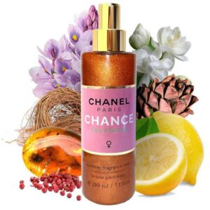 Парфюмированный спрей для тела с шиммером Chanel "Chance Eau Fraiche" 210ml