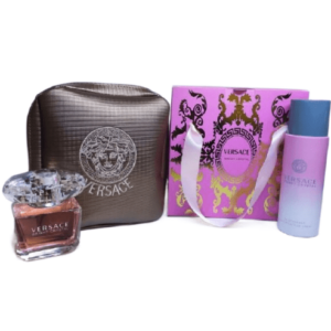 Парфюмерный набор 3 в 1 Versace "Bright Crystal" подарочная упаковка