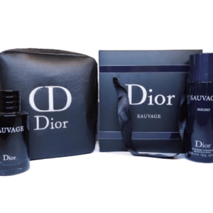 Парфюмерный набор 3 в 1 Christian Dior "Sauvage" подарочная упаковка