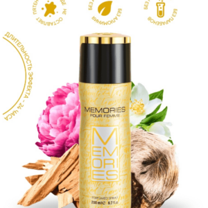 Дезодорант Fragrance World Memories Pour Femme, 200мл оаэ